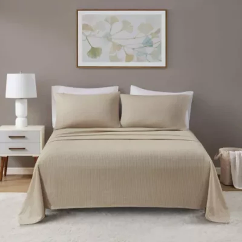 Oversized Cotton Flannel 4 Piece Sheet Set