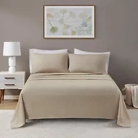 Oversized Cotton Flannel 4 Piece Sheet Set