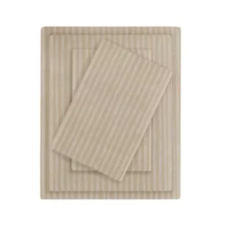 Oversized Cotton Flannel 4 Piece Sheet Set