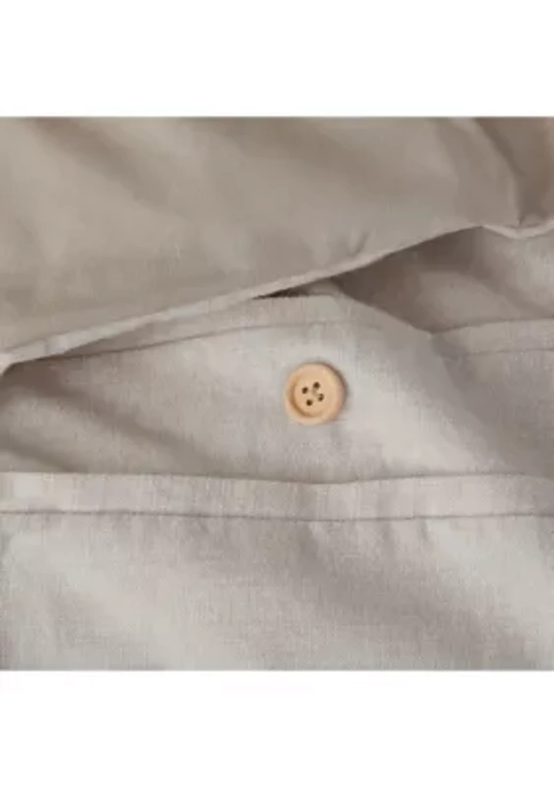 Dover 5 Piece Organic Cotton Oversized Comforter Cover Set w/removable insert