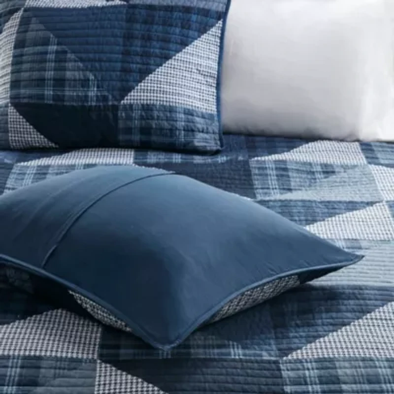 Olsen 3 Piece Oversized Cotton Quilt Set