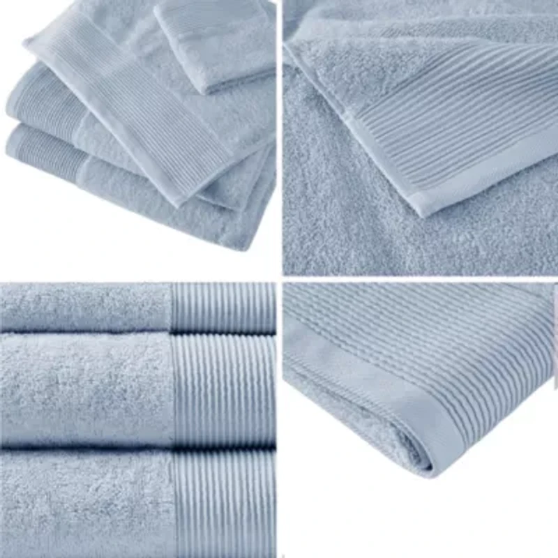Nuage Cotton Tencel Blend Antimicrobial 6 Piece Towel Set