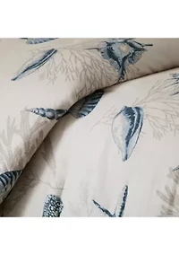Bayside Blue 7-Piece California King Comforter Set 104-in. x 92-in.