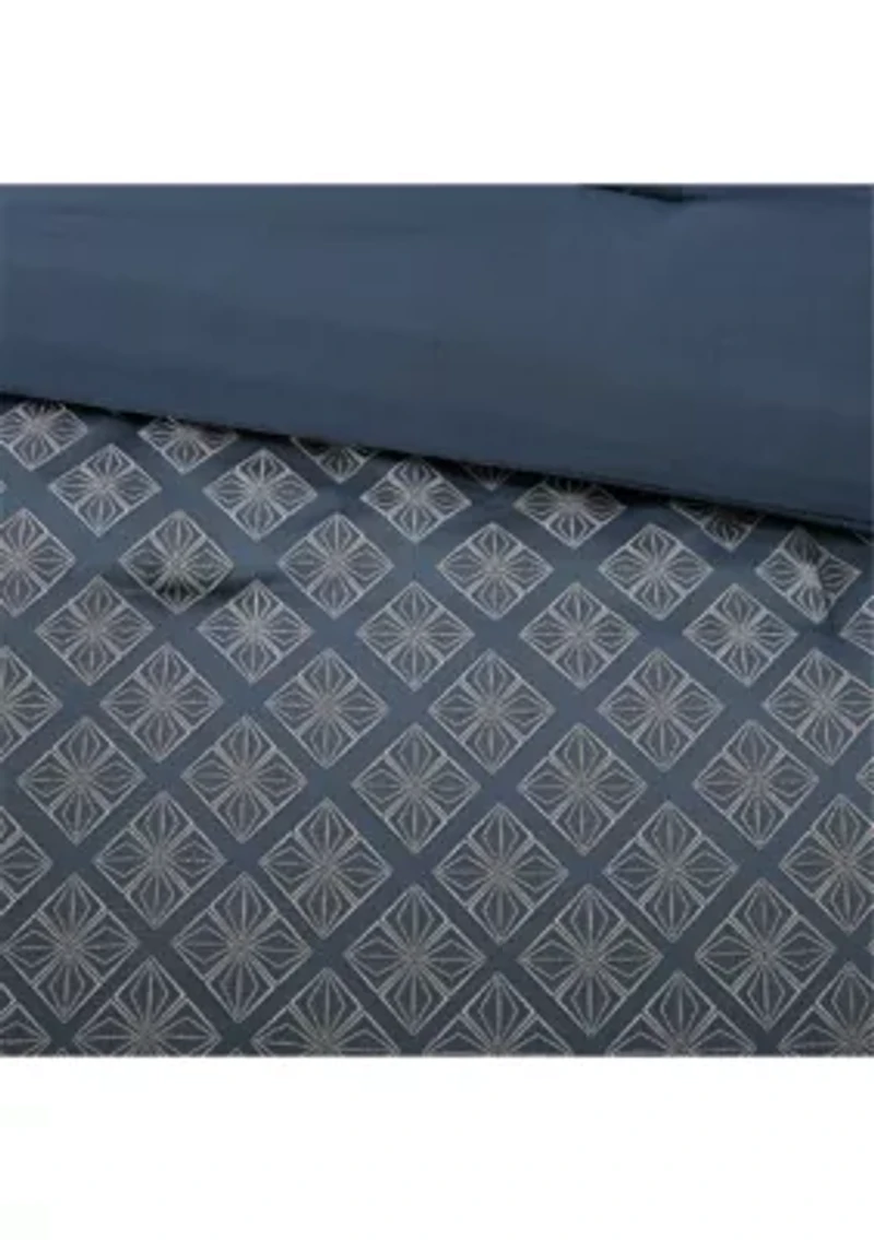 Biloxi 7 Piece Comforter Set- Navy