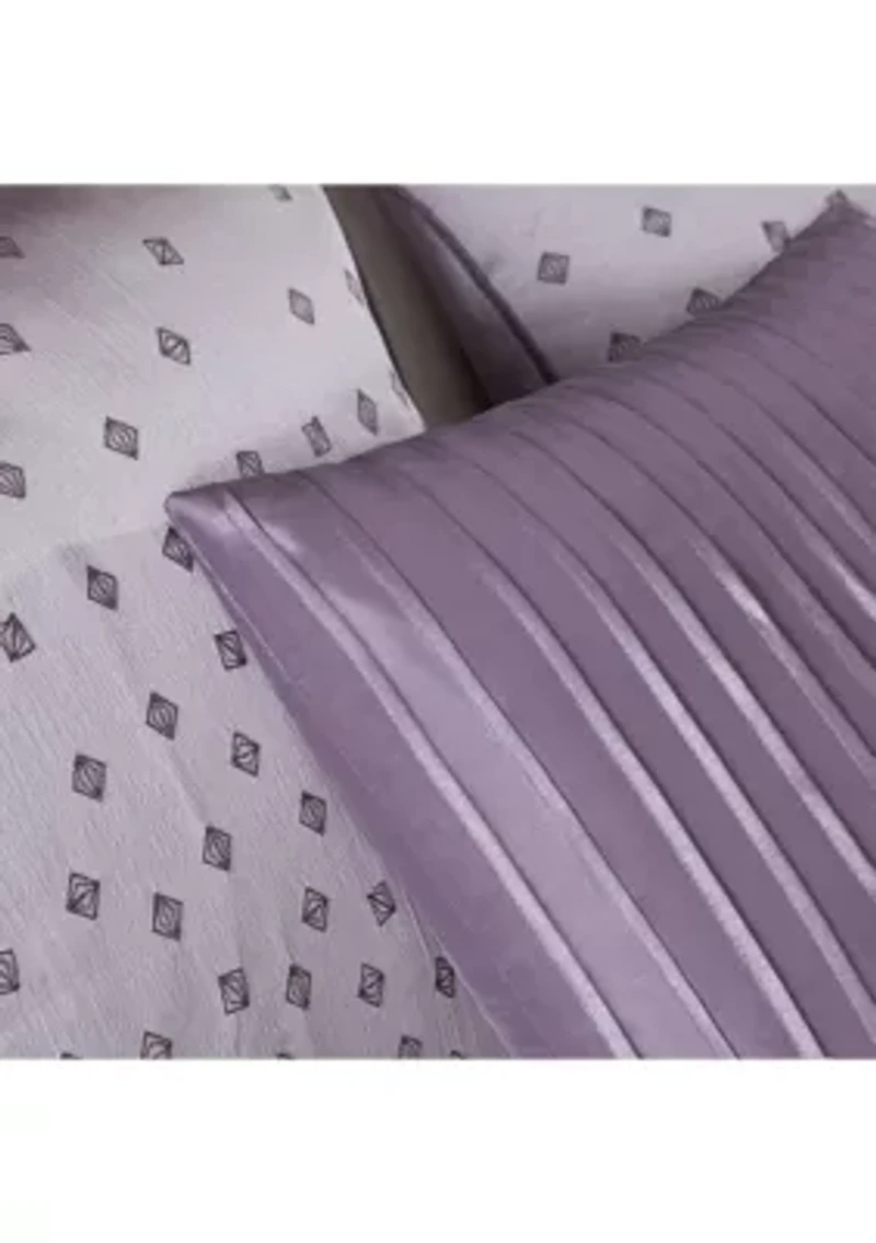 Biloxi 7-Piece Comforter Set- Purple