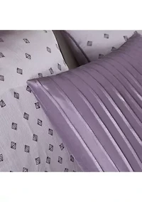 Biloxi 7-Piece Comforter Set- Purple