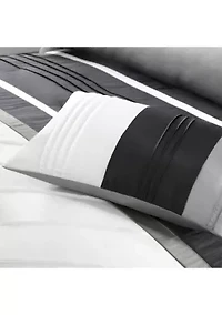 Blaire 7-Piece Comforter Set- Grey