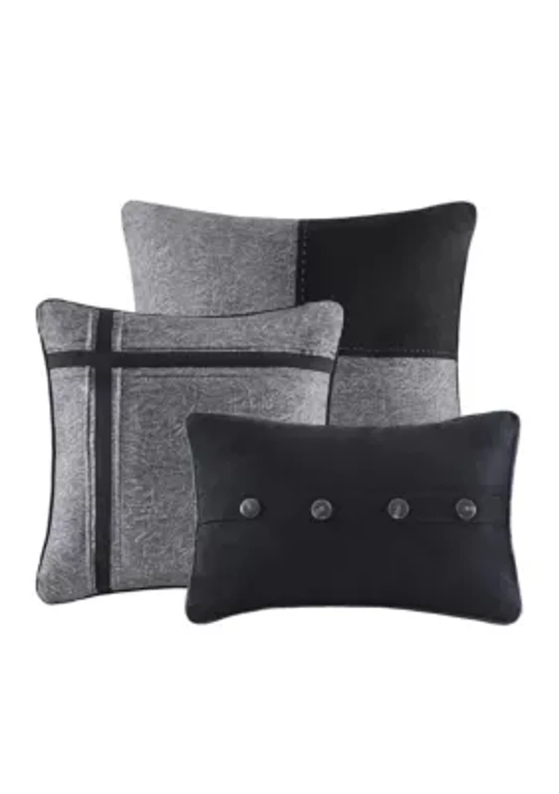 Boone 7-Piece Comforter Set- Brown