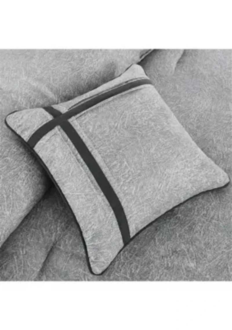 Boone 7-Piece Comforter Set- Brown