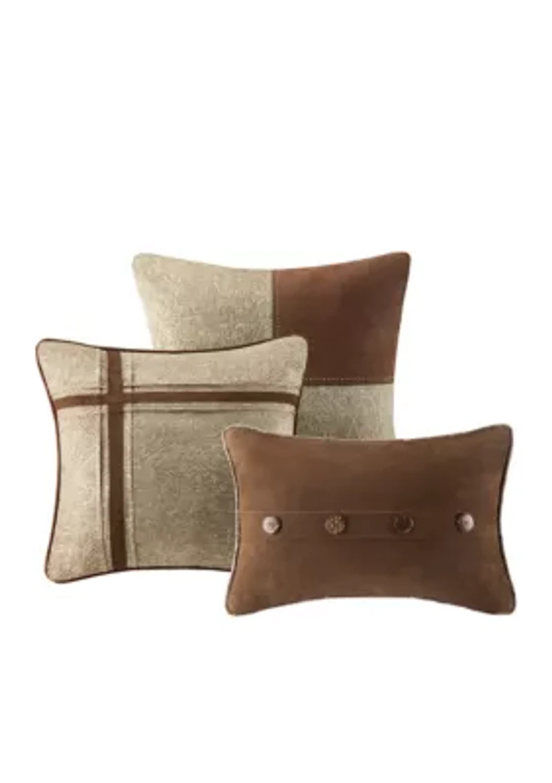 Boone 7-Piece Comforter Set- Brown