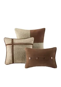 Boone 7-Piece Comforter Set- Brown