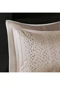 Camelia 8-Piece Embroidered Comforter Set - Natural
