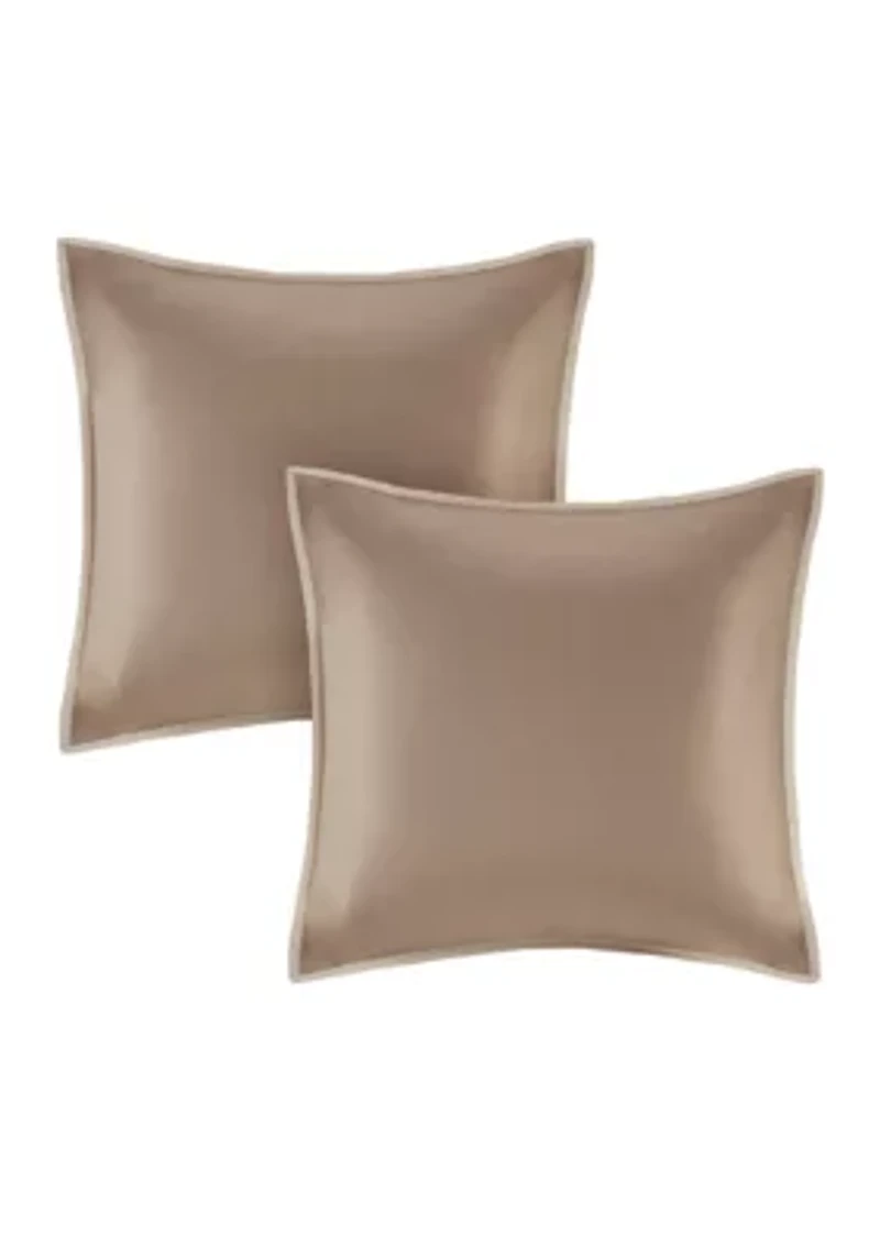 Camelia 8-Piece Embroidered Comforter Set - Natural