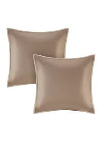 Camelia 8-Piece Embroidered Comforter Set - Natural