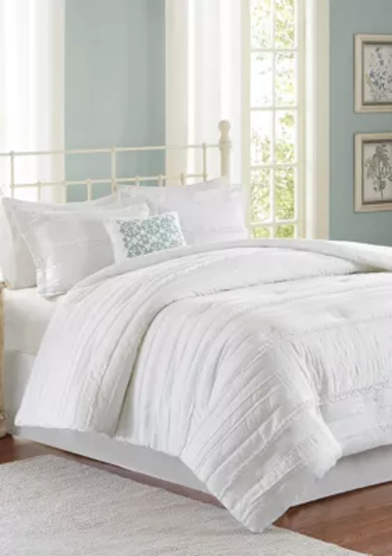 Celeste 5-Piece Comforter Set - White