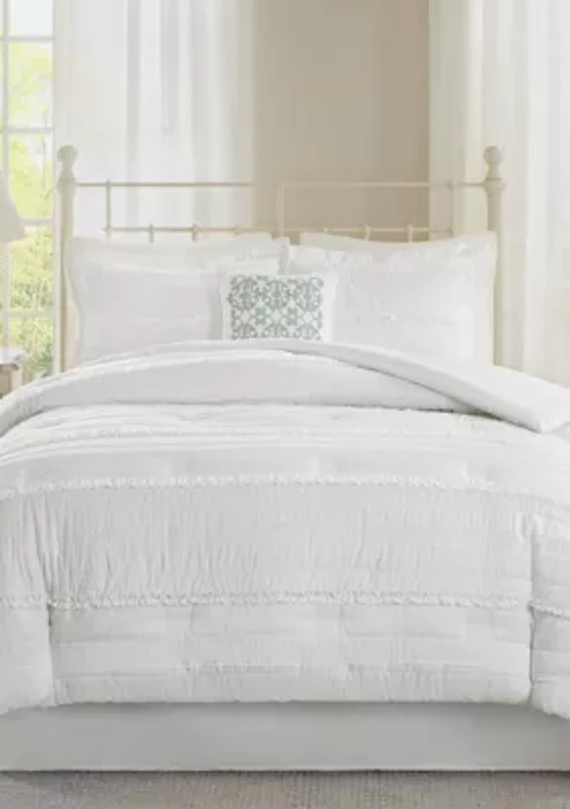 Celeste 5-Piece Comforter Set - White