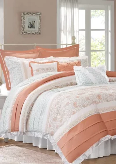 Dawn 9 Piece Cotton Percale Comforter Set