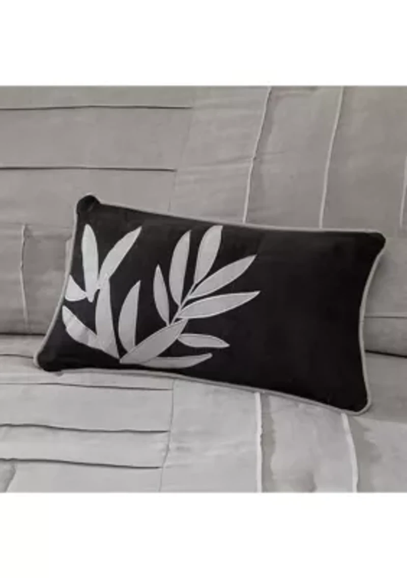 Connell Gray 7-Piece Queen Comforter Set 90-in. x