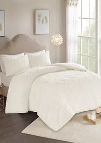 Madison Park Laetitia Cotton All Season Tufted Chenille Medallion Comforter Set