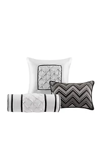 Laurel Taupe 7-Piece Queen Comforter Set