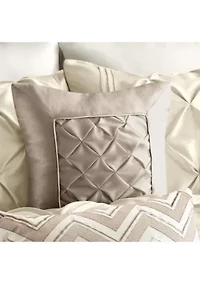 Laurel Taupe 7-Piece Queen Comforter Set