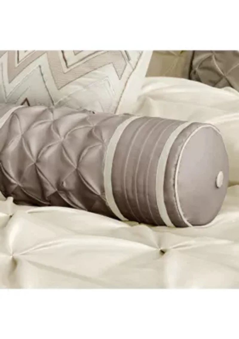 Laurel Taupe 7-Piece Queen Comforter Set