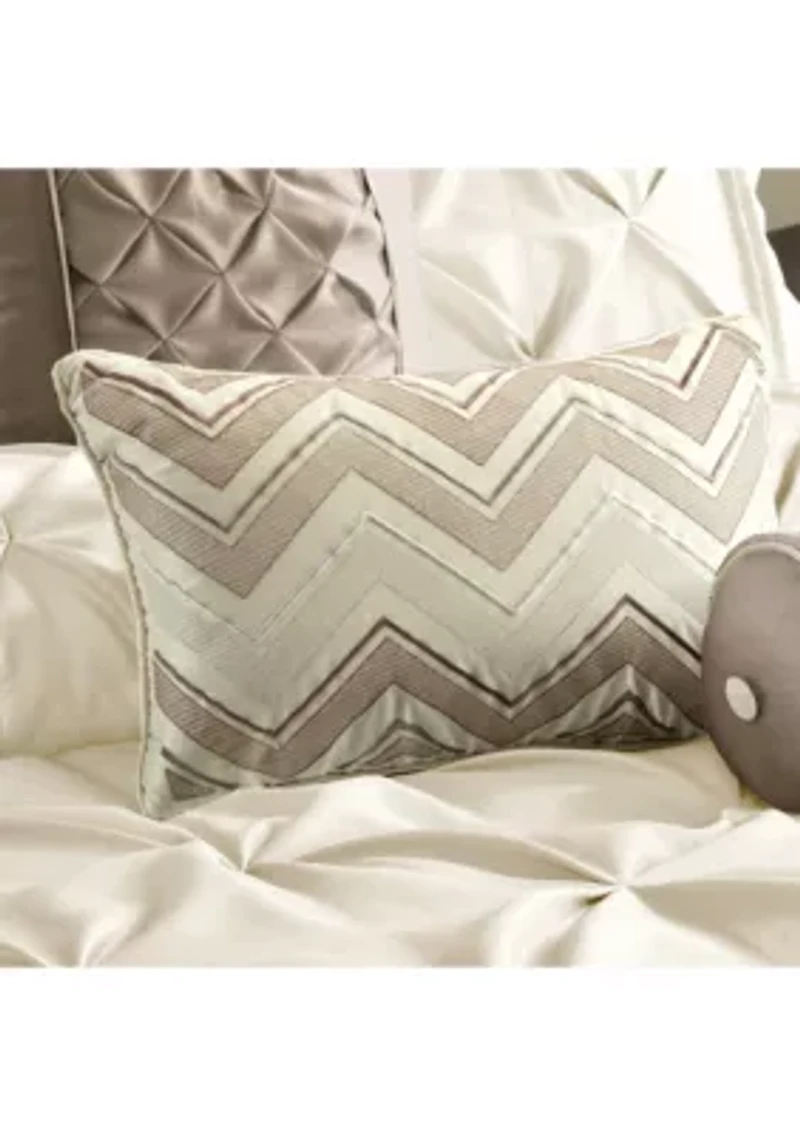 Laurel Taupe 7-Piece Queen Comforter Set