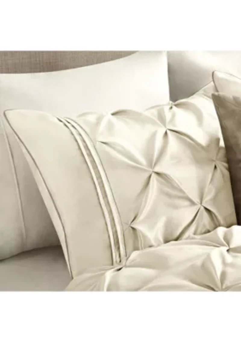 Laurel Taupe 7-Piece Queen Comforter Set