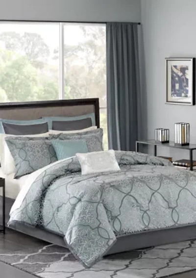 Lavine 12 Piece Comforter Set with Cotton Bed Sheets