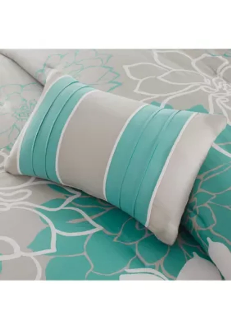 Lola 200TC Cotton Sateen Soft Floral Print Comforter Set