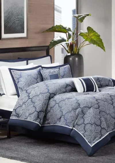 Medina 8-Piece Jacquard Comforter Set