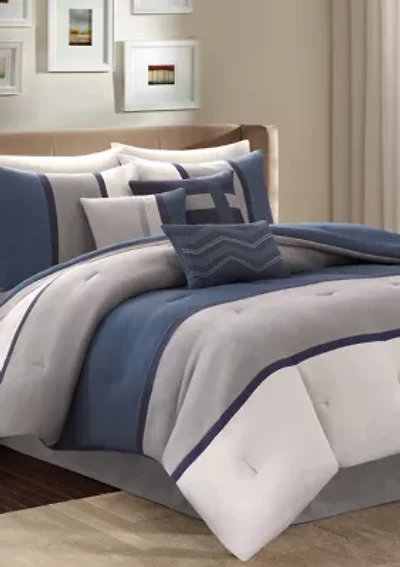Palisades 7 Piece Comforter Set- Brown