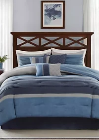 Collins 7-Piece Navy Comforter Set