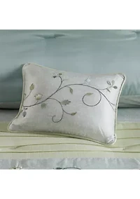 Serene Embroidered 7-Piece Navy Comforter Set