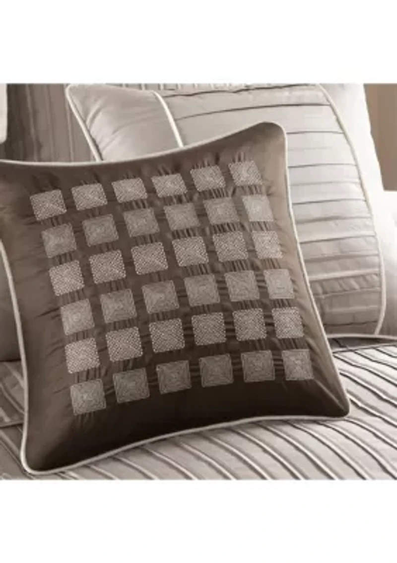 Trinity 7-Piece Taupe Comforter Set