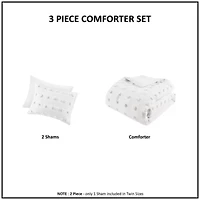 Lucy Clip Jacquard Comforter Set