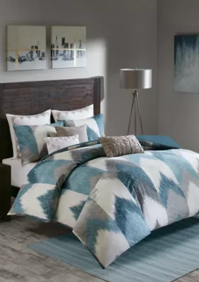 Alpine 3-Piece Aqua Comforter Mini Set