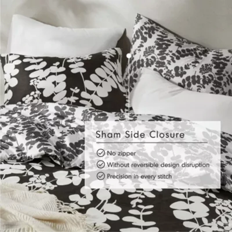 Aria Floral Print Reversible Comforter Set