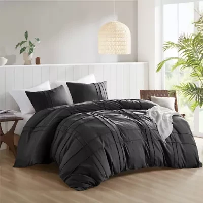 Porter Soft Washed Pleated Duvet Cover Set