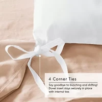Porter Soft Washed Pleated Duvet Cover Set