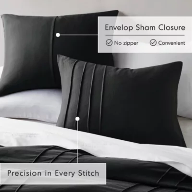 Porter Soft Washed Pleated Duvet Cover Set