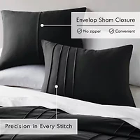 Porter Soft Washed Pleated Duvet Cover Set