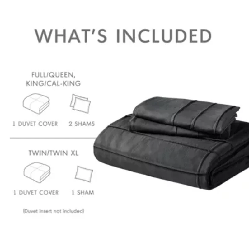 Porter Soft Washed Pleated Duvet Cover Set
