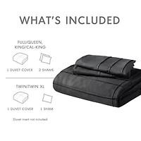 Porter Soft Washed Pleated Duvet Cover Set