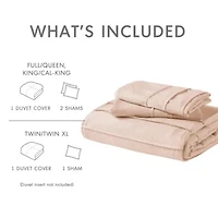 Porter Soft Washed Pleated Duvet Cover Set