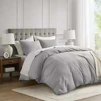 Mina Waffle Weave Textured Duvet Cover Set