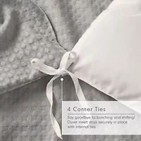 Mina Waffle Weave Textured Duvet Cover Set