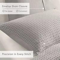 Mina Waffle Weave Textured Duvet Cover Set