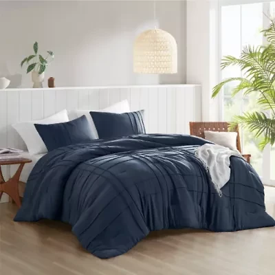 Porter Soft Washed Pleated Comforter Set