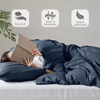 Porter Soft Washed Pleated Comforter Set